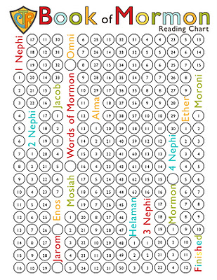 Book of Mormon reading charts for the kids